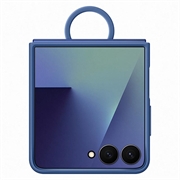 Samsung Galaxy Z Flip7 Cover in Silicone con Anello EF-PF766TNEGWW - Blu