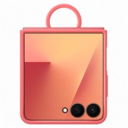 Samsung Galaxy Z Flip7 Cover in Silicone con Anello EF-PF766TREGWW - Rossa