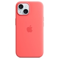 Custodia in Silicone per iPhone 15 Apple con MagSafe MT0V3ZM/A - Guava