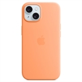 Custodia in Silicone per iPhone 15 Apple con MagSafe MT0W3ZM/A - Aranciata