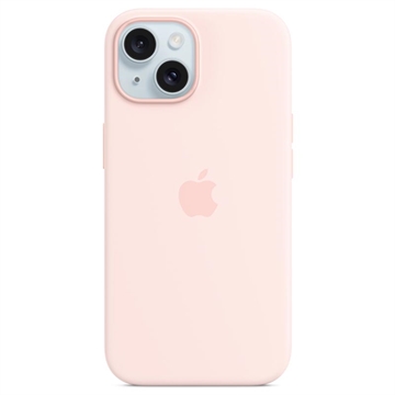 Custodia in Silicone per iPhone 15 Plus Apple con MagSafe MT143ZM/A - Rosa Chiaro
