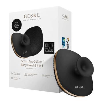 Geske Spazzola per il corpo 4 in 1 con punte in silicone e supporto per app - Grigio