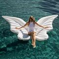 Gonfiabile gigante a forma di ali d\'angelo per piscina / lettino galleggiante - Bianco
