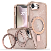 Custodia ibrida iPhone 16e/17e Glitter con Kickstand - Compatibile con MagSafe