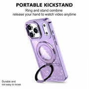 Custodia ibrida iPhone 17 Pro Glitter con Kickstand - Compatibile con MagSafe