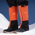 Golovejoy HX39 Ghette impermeabili per gambe - Fodera in peluche per escursioni, arrampicate e sci - L - Arancione / Nero