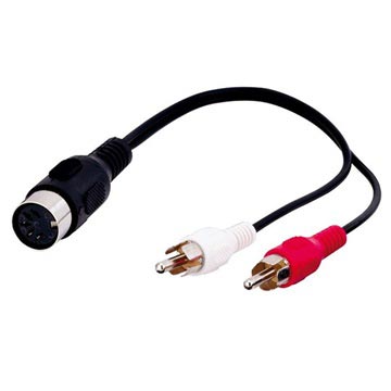 Cavo Adattatore Goobay 5 Pin DIN /2x RCA - 0.2m