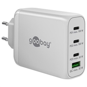 Caricabatterie rapido multiporta Goobay da 100W con tecnologia GaN - 3x USB-C, USB-A