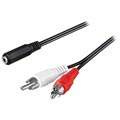 Cavo Audio Goobay 3.5mm Femmina/2x RCA Maschio - 1.4 m