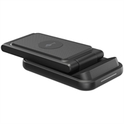 Caricabatterie wireless 3 in 1 Goobay da 15W - Nero