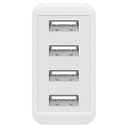 Caricatore da muro Goobay 30W 4x USB-A - Bianco