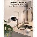 Goobay 45W USB-C PD GaN Caricabatterie doppio ad alta velocità - Nero