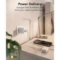 Caricabatterie rapido doppio Goobay 45W USB-C PD GaN - Bianco