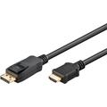 Cavo Goobay da DisplayPort a HDMI 4K per proiettori, TV e PC - 2m - Nero