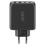 Caricabatterie rapido multiporta Goobay 68W PD GaN