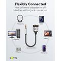 Adattatore/splitter audio Goobay AUX da 1 a 2 - Grigio