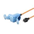 Cavo adattatore CEE Goobay - Da spina di sicurezza a accoppiatore CEE con presa di sicurezza - 1.5m