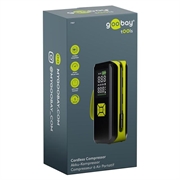 Compressore a batteria Goobay con funzione power bank e luce LED - 150PSI/82W
