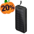 Power Bank / Batteria Solare Rresistente Agli Spruzzi - 20000mAh - Verde