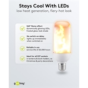 Lampadina LED a fiamma Goobay - 4.5W