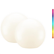 Lampadine decorative LED solari RGBW Goobay - Taglia M - 2 pezzi