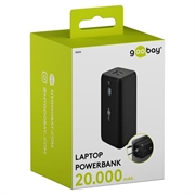 Power bank per laptop Goobay da 20000mAh - 65W - Nero