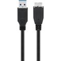 Goobay Cavo Micro USB-B - USB 3.0 - 0,5 m - Nero