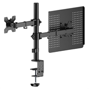Supporto per monitor Goobay con braccio per laptop - Monitor da 17-27", laptop da 10-15.6"