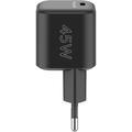 Caricabatterie rapido Goobay Nano 45W USB-C PD GaN - Nero