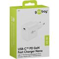 Caricabatterie rapido Goobay Nano 45W USB-C PD GaN - Bianco