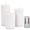 Candele LED da esterno Goobay - 3 pz. - Bianco caldo
