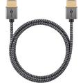 Goobay Plus Slim Cavo HDMI ad alta velocità con Ethernet - 1m