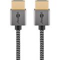 Goobay Plus Slim Cavo HDMI ad alta velocità con Ethernet - 2m