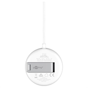 Caricabatterie wireless magnetico Goobay Qi 2.2 da 25W con supporto - Bianco