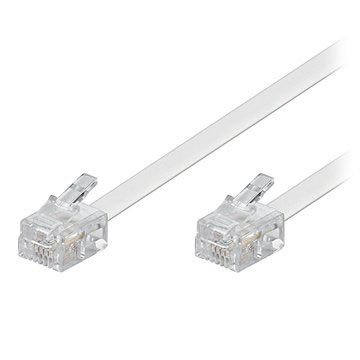 Cavo Telefonico Goobay RJ11 / RJ11 a 4 Pin - Bianco