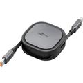 Cavo USB-C retraibile di Goobay - 1m, 15W - Nero