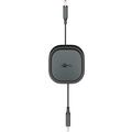 Cavo USB-C retraibile di Goobay - 1m, 15W - Nero
