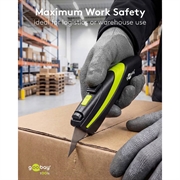 Coltello di sicurezza Goobay - Nero / Verde