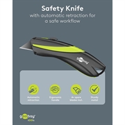 Coltello di sicurezza Goobay - Nero / Verde