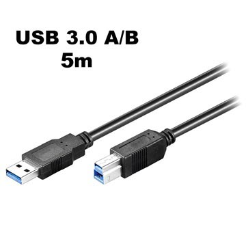 Cavo USB 3.0 Tipo-A / USB 3.0 Tipo-B Goobay SuperSpeed - 5m