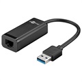 Adattatore USB 3.0 / Gigabit Ethernet Goobay - Nero