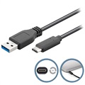 Cavo USB 3.0 / USB Type-C Goobay - 0.5m - Nero