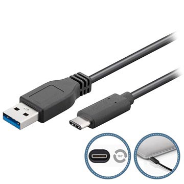 Cavo USB 3.0 / USB Type-C Goobay - 2m - Nero