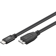 Cavo Goobay da USB-C a Micro-B - 1m - Nero