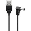 Goobay Cavo USB con spina di alimentazione 5,5x2,1 mm - 1,5 m - nero