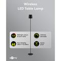Lampada da terra a LED wireless Goobay XL 122cm - RGBW, 220lm, IP44, ricaricabile - Nera