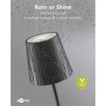 Lampada da tavolo LED wireless Goobay RGBW con comando touch - 38cm - Nera