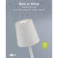 Lampada da tavolo LED wireless Goobay RGBW con comando touch - 38cm - Bianca