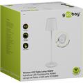 Lampada da tavolo LED wireless Goobay RGBW con comando touch - 38cm - Bianca