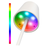 Lampada da tavolo LED wireless Goobay RGBW con controllo touch - Bianca